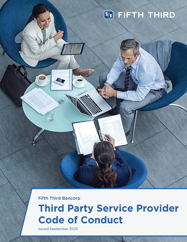 Fifth Third Bancorp Supplier Code of Conduct Cover